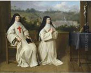 Portrait De Mere Agnes Et Soeur Angelique De L'abbaye De Port Royal
Des Champs by Philippe de Champaigne