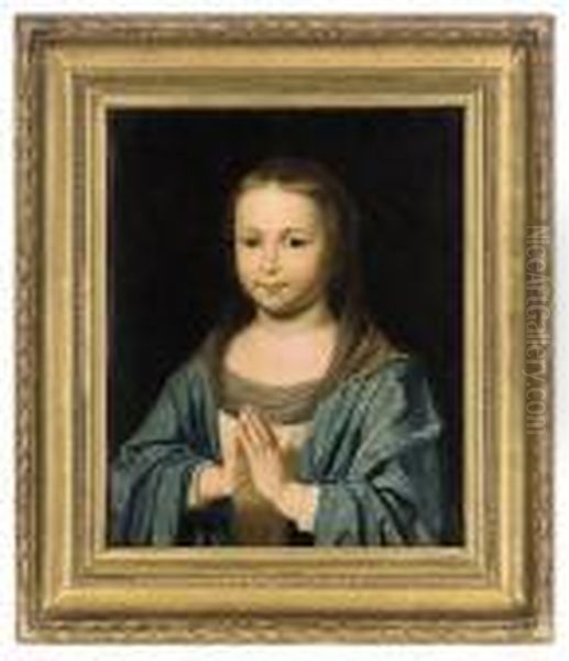 Young Girl At Prayer - view 1