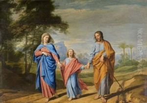La Sainte Famille Revenant De Jerusalem by Philippe de Champaigne