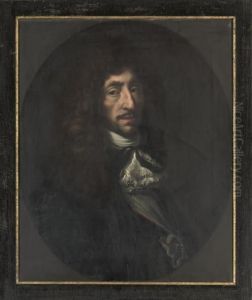 Portrait Of Oluf Rosenkrantz,
Quarter-length, In A Dark Blue Coat And Lace Cravat, A Cross On A Chain
Around His Neck Portrait Of Oluf Rosenkrantz,
Quarter-length, In A Dark Blue Coat And Lace Cravat, A Cross On A Chain
Around His Neck