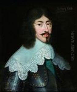 Portrait De Louis Xiii En Armure by Philippe de Champaigne