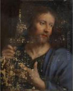 Tete De Saint Jacques Le Majeur 
[studio Of Philippe De Champaigne ; Head Of Saint James The Elder ; Oil 
On Canvas ; Unframed] by Philippe de Champaigne
