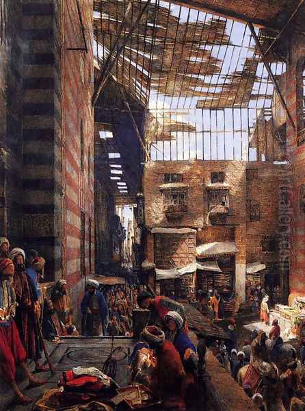 A View Of The Street And Morque Of Ghorreyah, Cairo - view 1