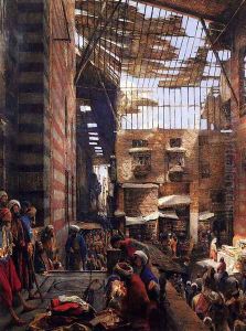 A View Of The Street And Morque Of Ghorreyah, Cairo