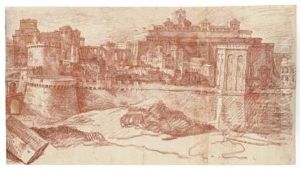 An View Of Jerusalem Showing The Temple Of Solomon by Philippe de Champaigne