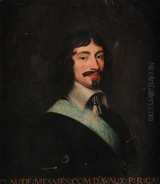Portrait Of Claude De Mesmes,
Compt D'avaux, Half-length, In Blackcostume With A Lawn Collar - view 1