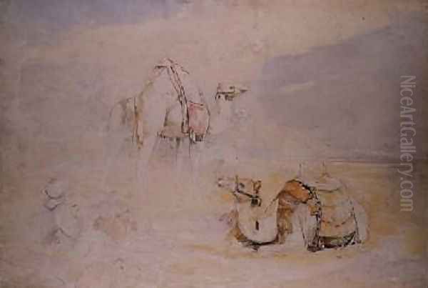 Study for A Halt in the Desert - view 1