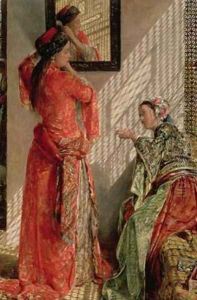 Indoor Gossip Cairo by John Frederick Lewis