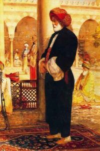 Interior of a Mosque, Afternoon Prayer by John Frederick Lewis