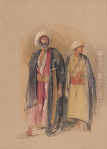 Sheik Hussein of Gebel Tor and His Son by John Frederick Lewis