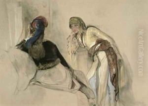 Two Women at Brussa by John Frederick Lewis