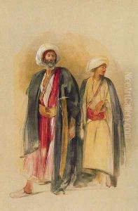 Shaykh Hussein of Gefel Tor and his Son by John Frederick Lewis
