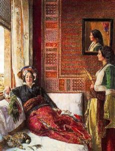 Scene in the Hareem by John Frederick Lewis