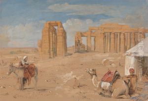 The Ramesseum at Thebes by John Frederick Lewis