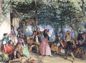 The Fiesta at Granada by John Frederick Lewis