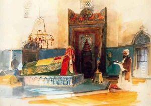 The Tomb of Sultan Beyazit, Constantinople by John Frederick Lewis