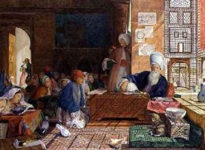 Interior of a School Cairo 4 by John Frederick Lewis