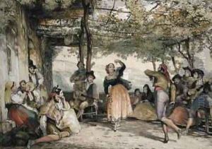 Peasants dancing the Bolero by John Frederick Lewis