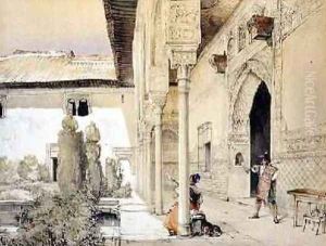 Entrance to the Hall of Ambassadors by John Frederick Lewis