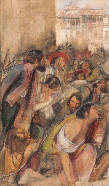 Study for the Proclamation of Don Carlos - view 1