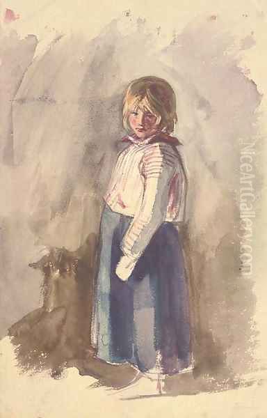 A young girl - view 1