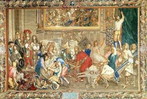 Louis XIV Visiting the Gobelins Factory 1673 by Charles Le Brun