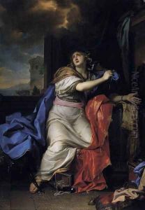 The Repentant Magdalen 1655 by Charles Le Brun