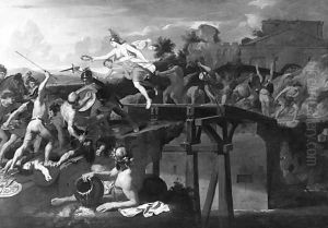 Horatius Cocles defending the Bridge by Charles Le Brun