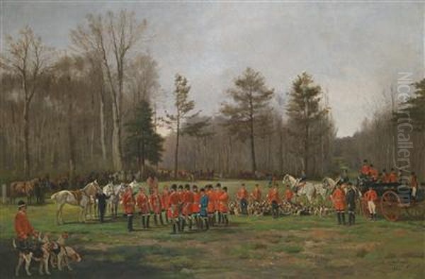 Before Setting Off On The Fox Hunt by Charles Fernand de Condamy