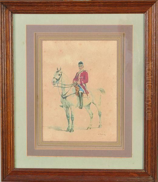 portrait Cavalier De 
Hubert-hector Grieux, Fondateur De L'equipage Menier A Villers-cotterets
 (aisne) - view 1