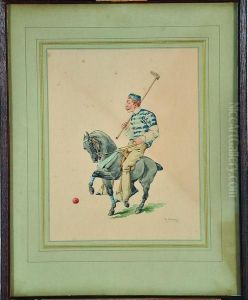 caricature D'un Joueur De Polo caricature D'un Joueur De Polo