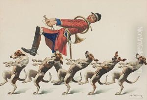 Dancing Huntsman And Hounds