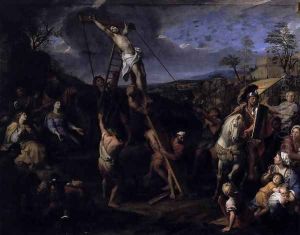 The Raising of the Cross 1685 by Charles Le Brun