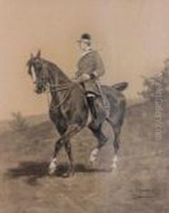 Veneur A Cheval by Charles Fernand de Condamy