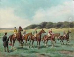Le Depart Pour La Course by Charles Fernand de Condamy