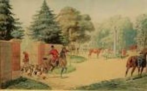 Le Depart De La Chasse by Charles Fernand de Condamy