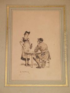Scene De Chasse by Charles Fernand de Condamy