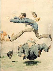 Le Saut De Haies by Charles Fernand de Condamy
