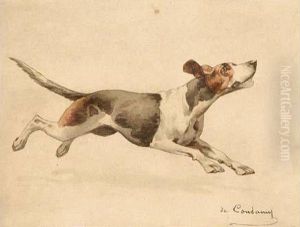 "chien Courant". by Charles Fernand de Condamy