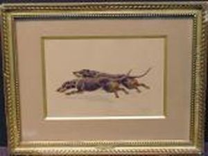 Racing Dachshunds by Charles Fernand de Condamy