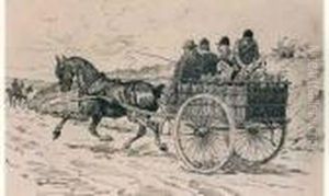 Les Chiens Dans La Charrette by Charles Fernand de Condamy