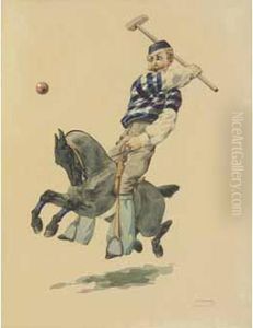 "joueur De Polo". by Charles Fernand de Condamy