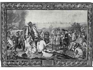 Louis XIV 1638-1715 at the Siege of Douai by Charles Le Brun