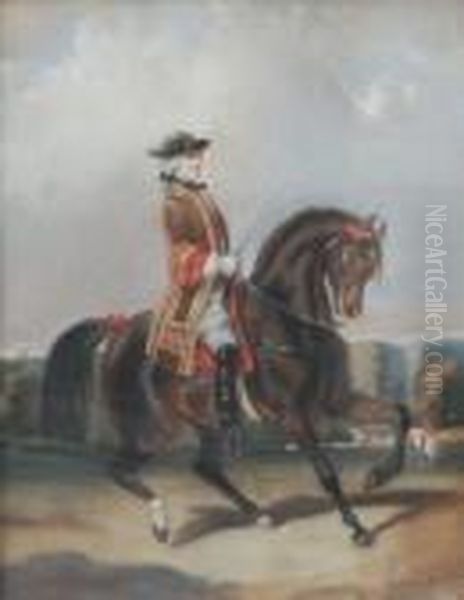 Cavalier Et Cheval Piaffant. - view 1