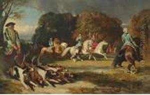 The Departure For The Hunt by Alfred De Dreux