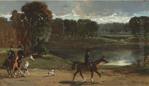 On The Hunt by Alfred De Dreux