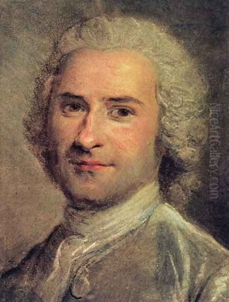 Portrait of Jean Jacques Rousseau, 1712-78 by Maurice Quentin de La Tour