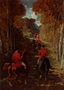 Le Depart Pour La Chasse by Alfred De Dreux