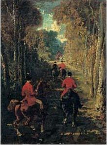 Chasse A Courre by Alfred De Dreux