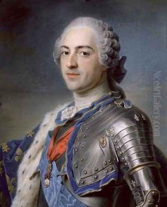Portrait of King Louis XV 1710-74 1748 by Maurice Quentin de La Tour